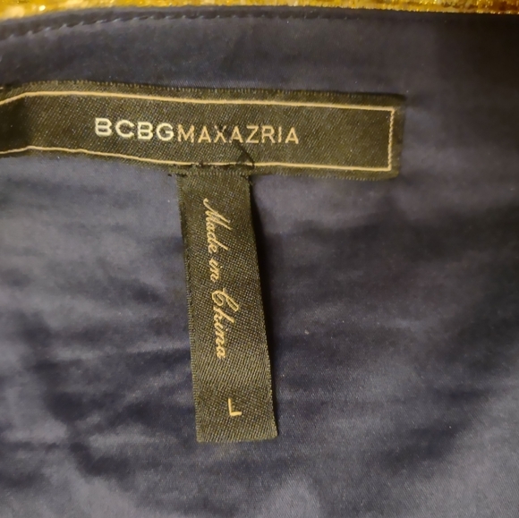 BCBGMaxAzria Gold Textured Skirt - Picture 7 of 10